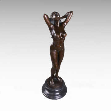 Nackte Statue Nackte Frau Bronze Skulptur Tpy-001